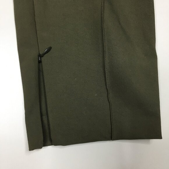THEORY Green ALETTAH Approach 2 Zip Ankle Crop Dress Pant - Picture 9 of 12